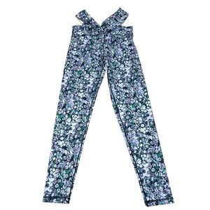 Aerie Offline Floral Real Me Crossover Cut Out High Rise 7/8 Leggings NWT Medium
